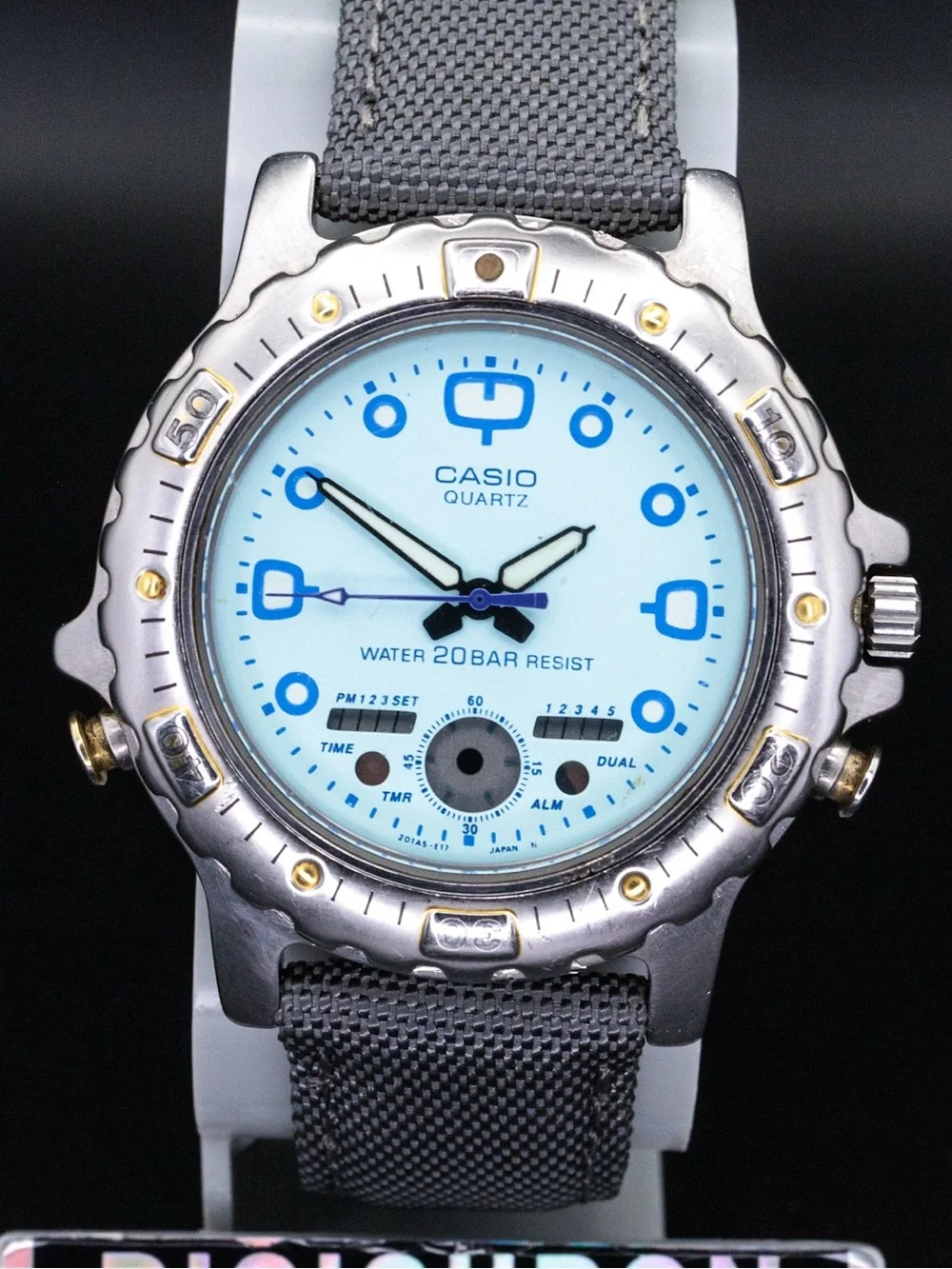 Casio Marlin AD-734 Vintage Analog/Digital 40mm JDM Import Watch READ